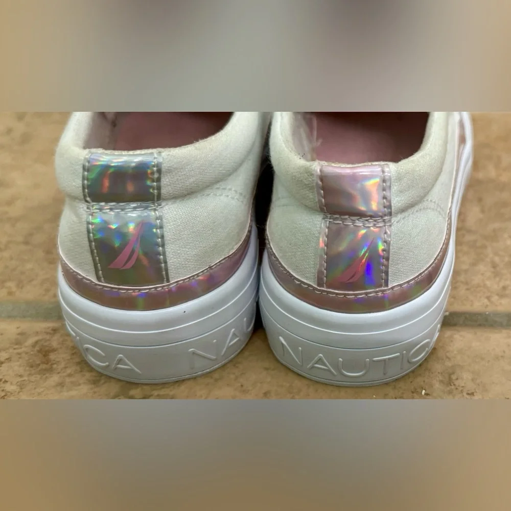 Girls Nautica white and Pink Shoes